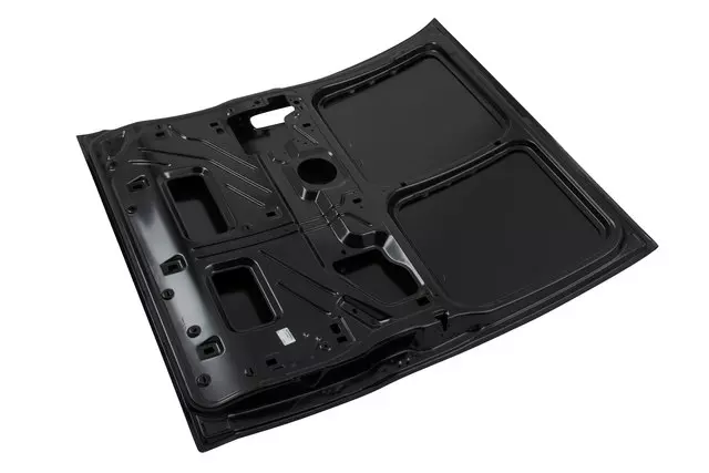 Rear Side Door with Reinforcements and Bar