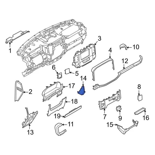 ml3z15042c74da - Ford Lower Trim | Levittown Ford Parts