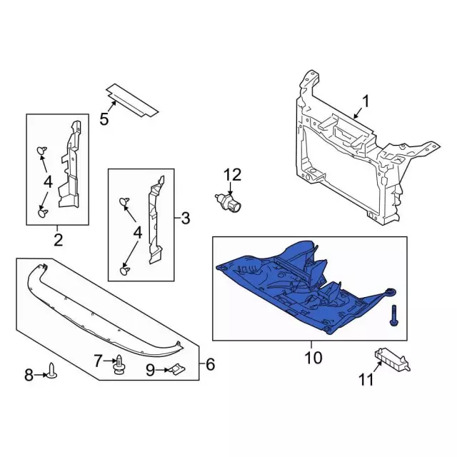 DA8Z-9910494-B - 2013-2019 Ford - Under Cover | My Ford Parts