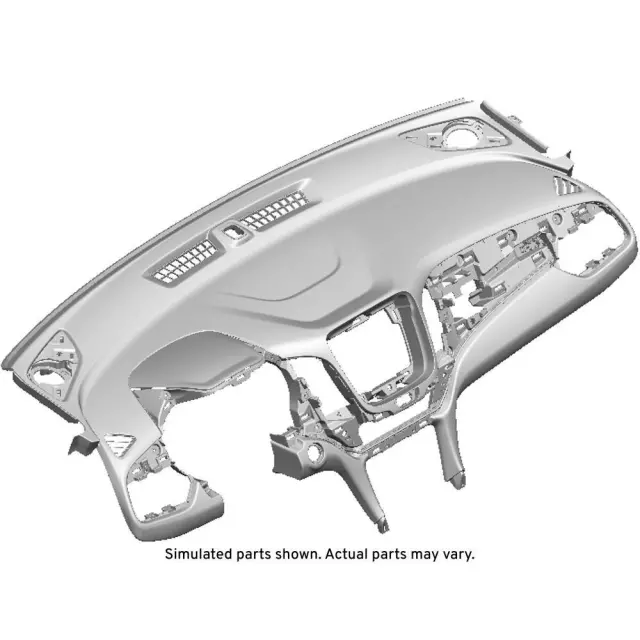 Black Instrument Panel Upper Trim Panel