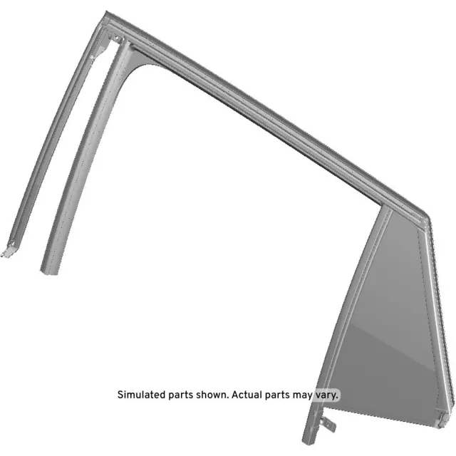 Rear Driver Side Door Window Weatherstrip