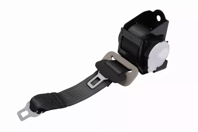 Light Platinum Rear Center Seat Belt with Retractor