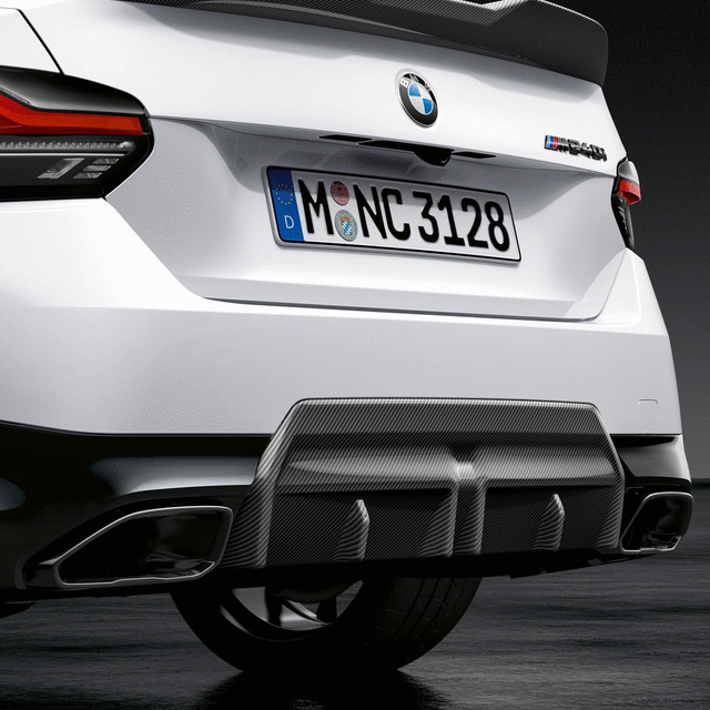 51125A36893 - Exterior: M Performance Rear Diffuser - Carbon Fiber for BMW: 230i, M240i Image