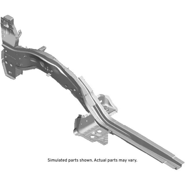 Driver Side Front Fender Rail with Rivets