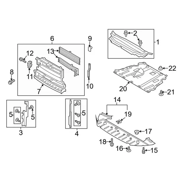Radiator Shutter Assembly (Without Motor) For 2013-2016 Ford Fusion – Easy-AutoParts DS7Z8475A