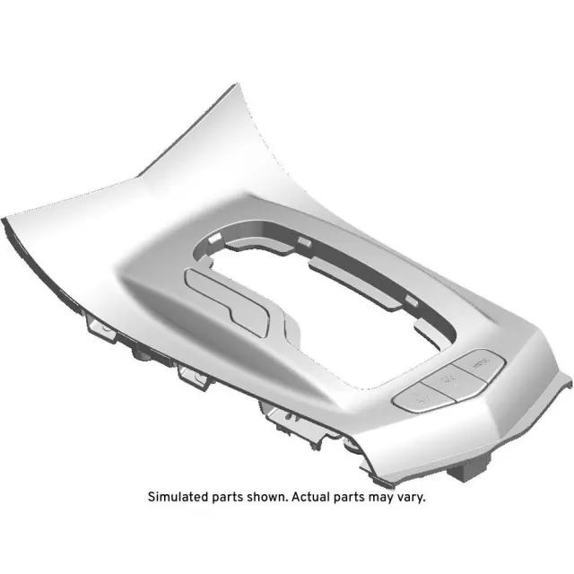 Piano Black Front Floor Console Transmission Shift Opening Trim Plate