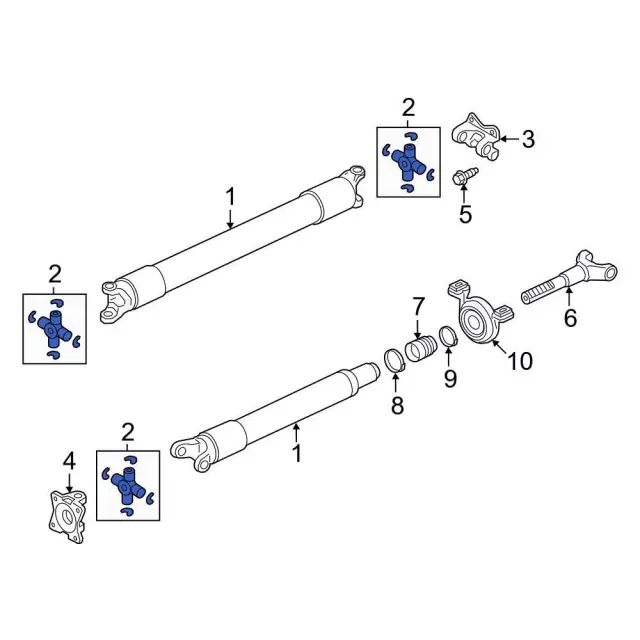 Genuine OEM Ford Part - Universal Joints ML3Z-4635-AA | Genuine