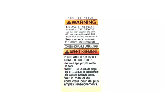 Air Bag Label