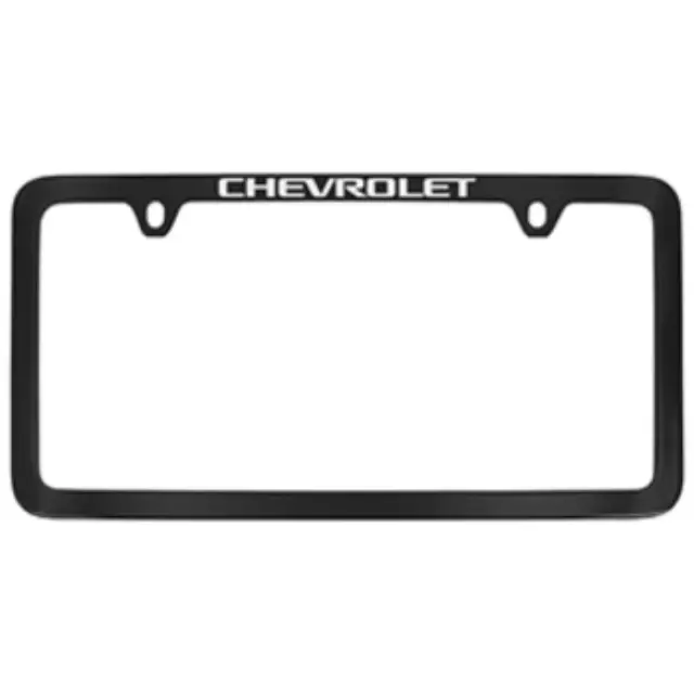 License Plate Frame, Slim, Black