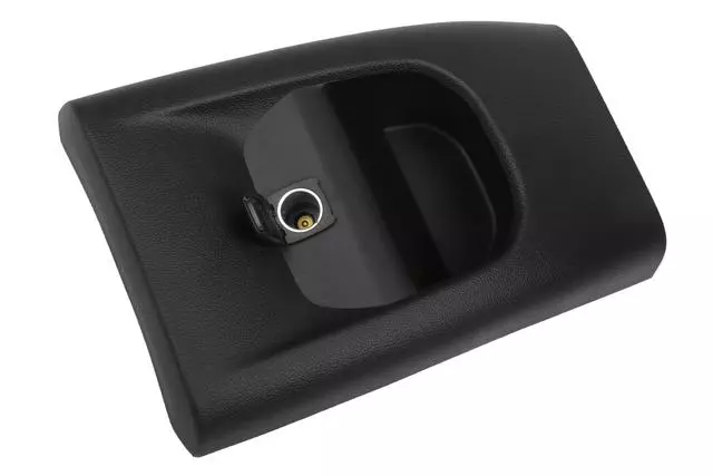 Jet Black Front Floor Console Rear Trim Panel