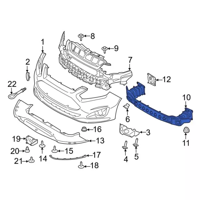 CV6Z-17757-C - Impact Bar 2017-2019 Ford | Ford Parts Direct