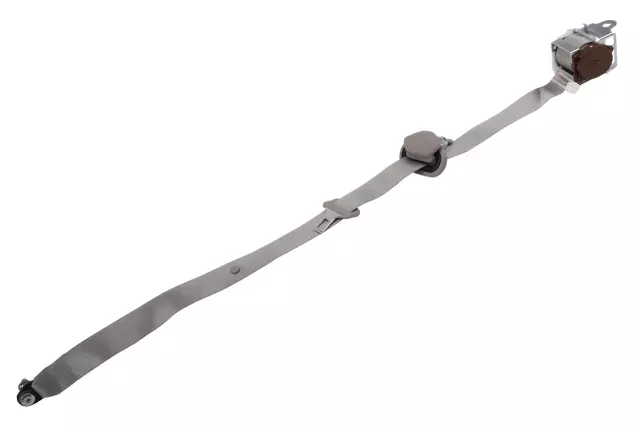 Light Gray Rear Seat Belt with Retractor