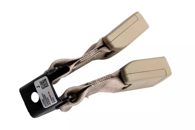 Light Neutral Rear Seat Belt with Buckle