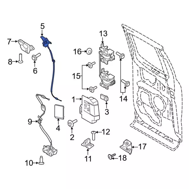 jl3z1521813d - Ford Door Lock Actuator Motor | Levittown Ford Parts
