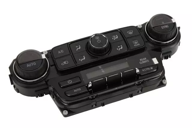 Black Carbon Heating and Air Conditioning Control Panel Assembly