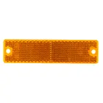 Mini Stick-On / Screw-Mount Rectangular Reflectors, Amber