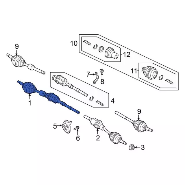 GN1Z-3B436-AP - Axle Assembly 2018-2022 Ford EcoSport | Ford Parts
