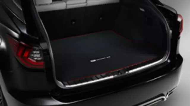 Cargo Mat, Carpet, Black With Red Serging