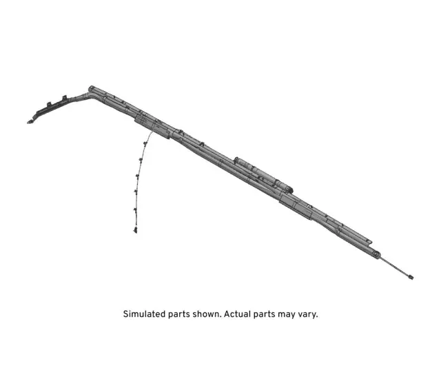 Driver Side Front, Rear, and 3rd Row Roof Rail Airbag