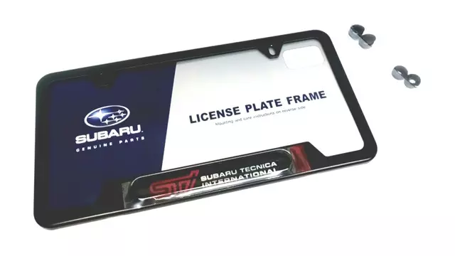 thumbnail image 2 of Subaru Genuine Pet Lover License Plate Frame SOA342L165 - Matte Black, OEM New 2 of 4