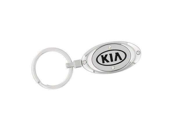 Key Chain - Oval Kia W/Crystals Style 2