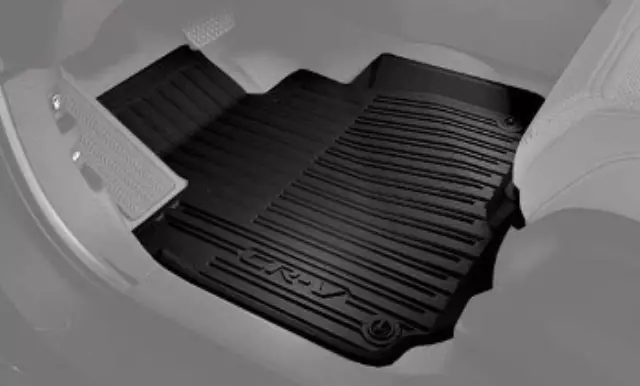 TPE All Weather Floor Mat Liners For 2017-2022 Honda CR-V Hybrid – Black – Gplusmotor – 1st & 2nd Row