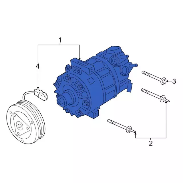 2021-2025 Ford Bronco Sport A/C Compressor GN1Z-19703-J | OEM