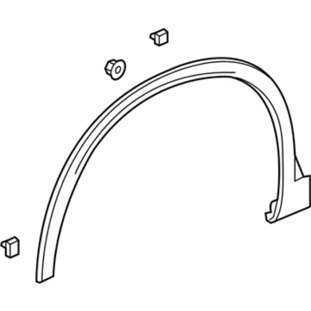 2020-2024 Cadillac XT6 Front Driver Side Wheel Opening Molding  