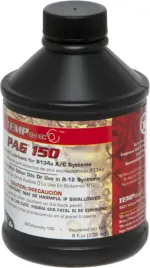 8 oz. Bottle Premium PAG 150 Oil for R134a