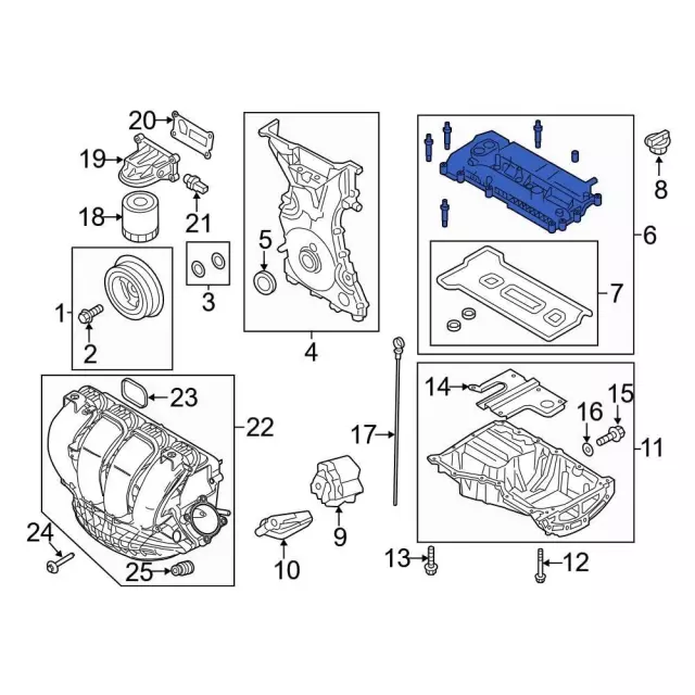 2012-2014 Ford Focus Valve Cover CM5Z-6582-N | QuirkParts
