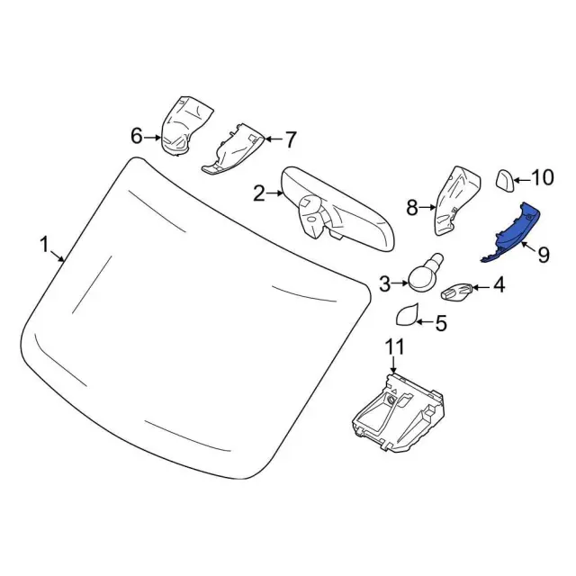 Genuine OEM Ford Part - Mirror Cover CK4Z-6103515-AA | Genuine OEM  