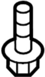 License Bracket Screw