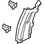 2017-2022 Ford - Upper Center Pillar Trim