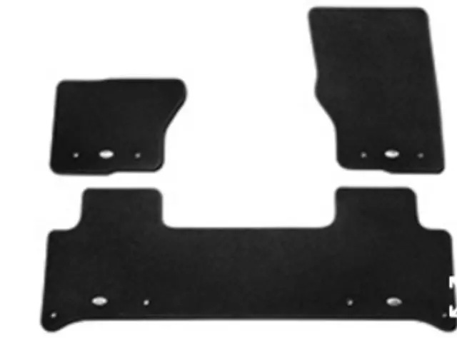 Luxury Carpet Mat Set, Ebony, LHD