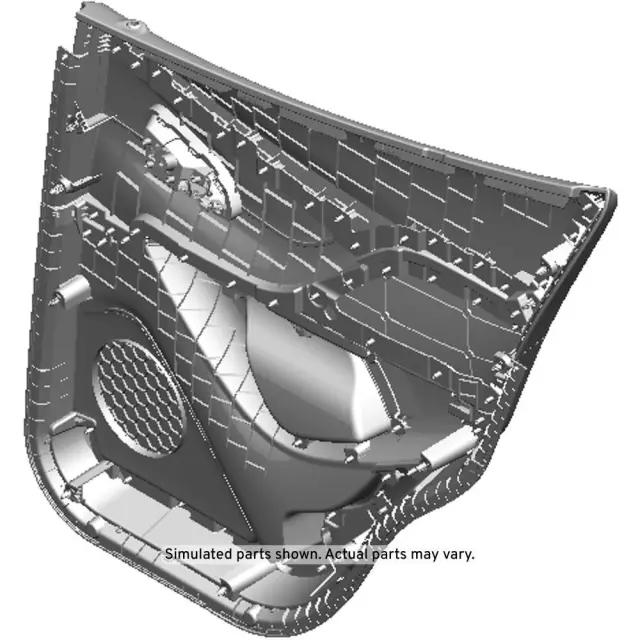 Black Rear Driver Side Door Trim