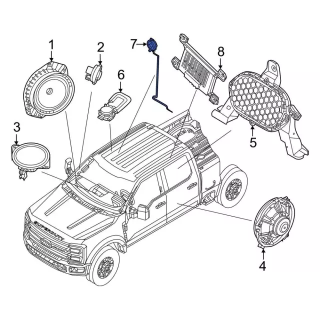 2021-2025 Ford Front Dr Speaker MU5Z-18808-JA | OEM Parts Online