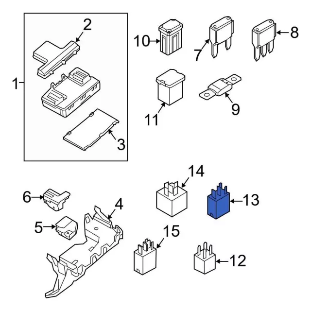 thumbnail image 2 of Genuine Ford 4-Pin Glow Plug Relay – 93BG-14N089-CA / C1B – 12V 70A – For Land Rover & Ford Diesels (Portugal) 2 of 6