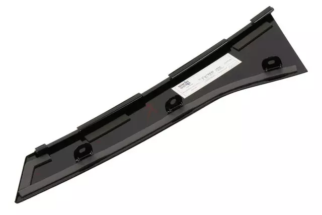 Jet Black Rear Passenger Side Door Window Frame Rear Applique