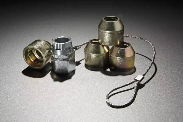 アクセサリー takafoofight777 HC3Z-1A043-B - Wheel Locks - Zinc-Plated For Hidden Lugs - 2017