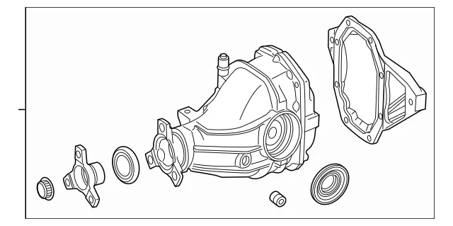 206-350-63-10 - Rear Axle Differential 1956-2026 Mercedes-Benz