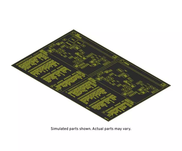 Engine Wiring Harness Accessory Relay and Fuse Identification Label