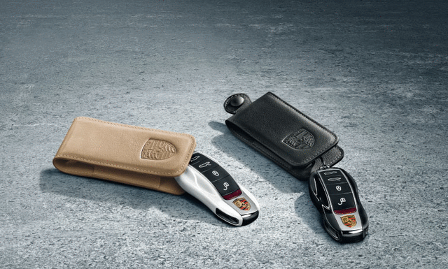 97004400106 - Interior: Key Pouch In Leather - Umber for Porsche: Cayenne, 911 Image