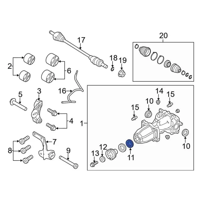 CV6Z-4676-A - Differential Pinion Seal 2013-2022 Ford | Ford Parts