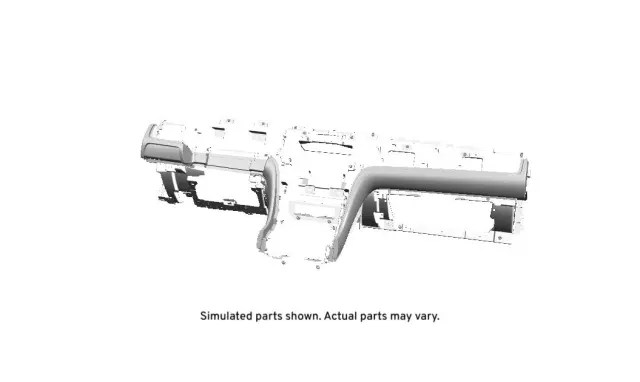 Ebony Instrument Panel Lower Trim Panel