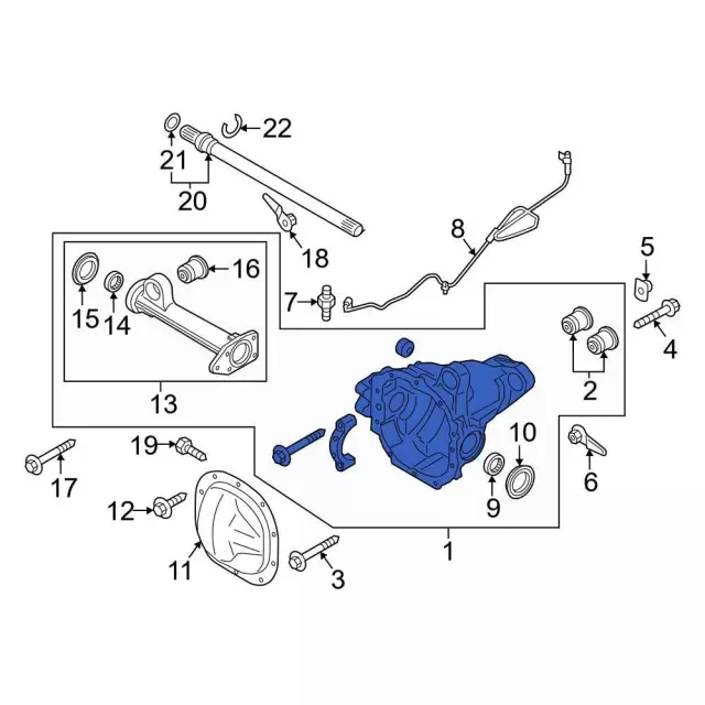 Housing Front Axle nl3z3010e | TascaParts.com