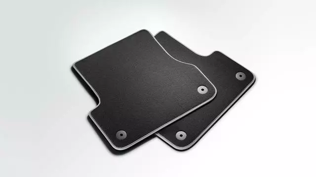 Premium Textile Floor Mats - Rear - Black