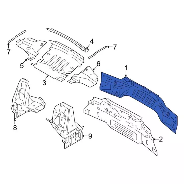 JR3Z-6340320-C - Rear Body Panel 2015-2025 Ford Mustang | Ford