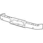 2007-2008 Ford F-150 & Lincoln Mark LT Rear Bumper Assembly Chrome