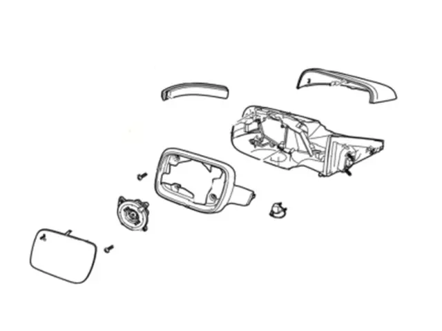 Mirror Assembly Rear View Outer JB5Z-17683-TAPTM | OEM Parts
