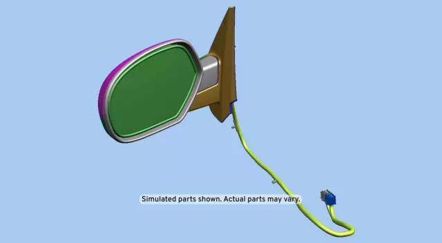 Bright Chrome Driver Side Mirror